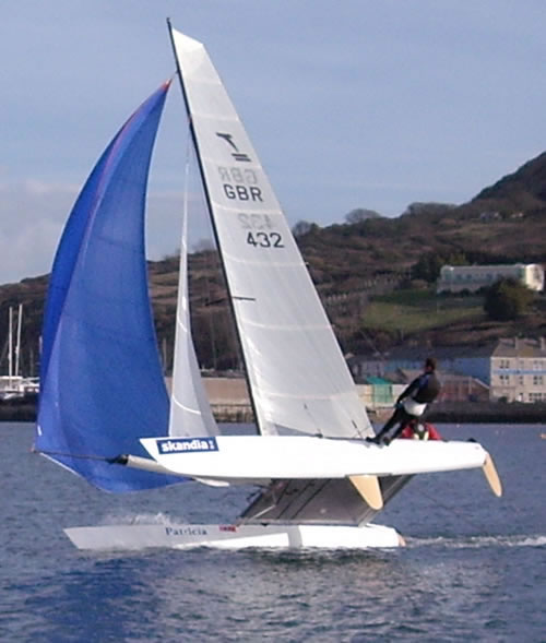 Jon Emmett Sailing a Tornado at Weymouth