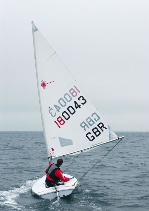 Jon Emmett sailing Downwind.